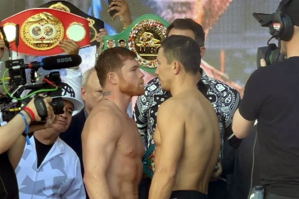 Dan ‘Canelo’ y Golovkin peso oficial