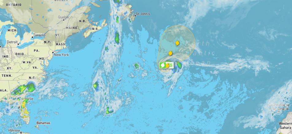Surge la tormenta tropical Danielle