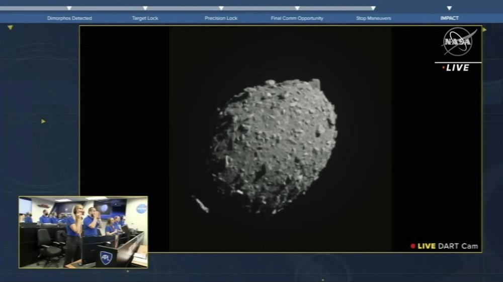 Golpean asteroide con una nave