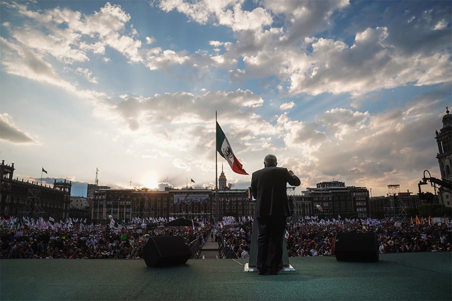 Encabeza AMLO multitudinario festejo por expropiación petrolera
