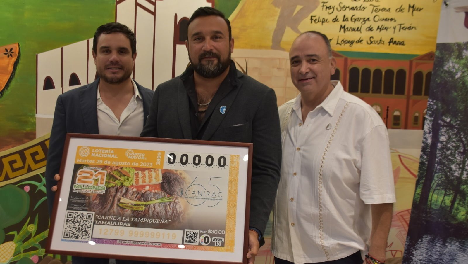 Platillo emblemático de Tamaulipas, en los billetes de Lotería