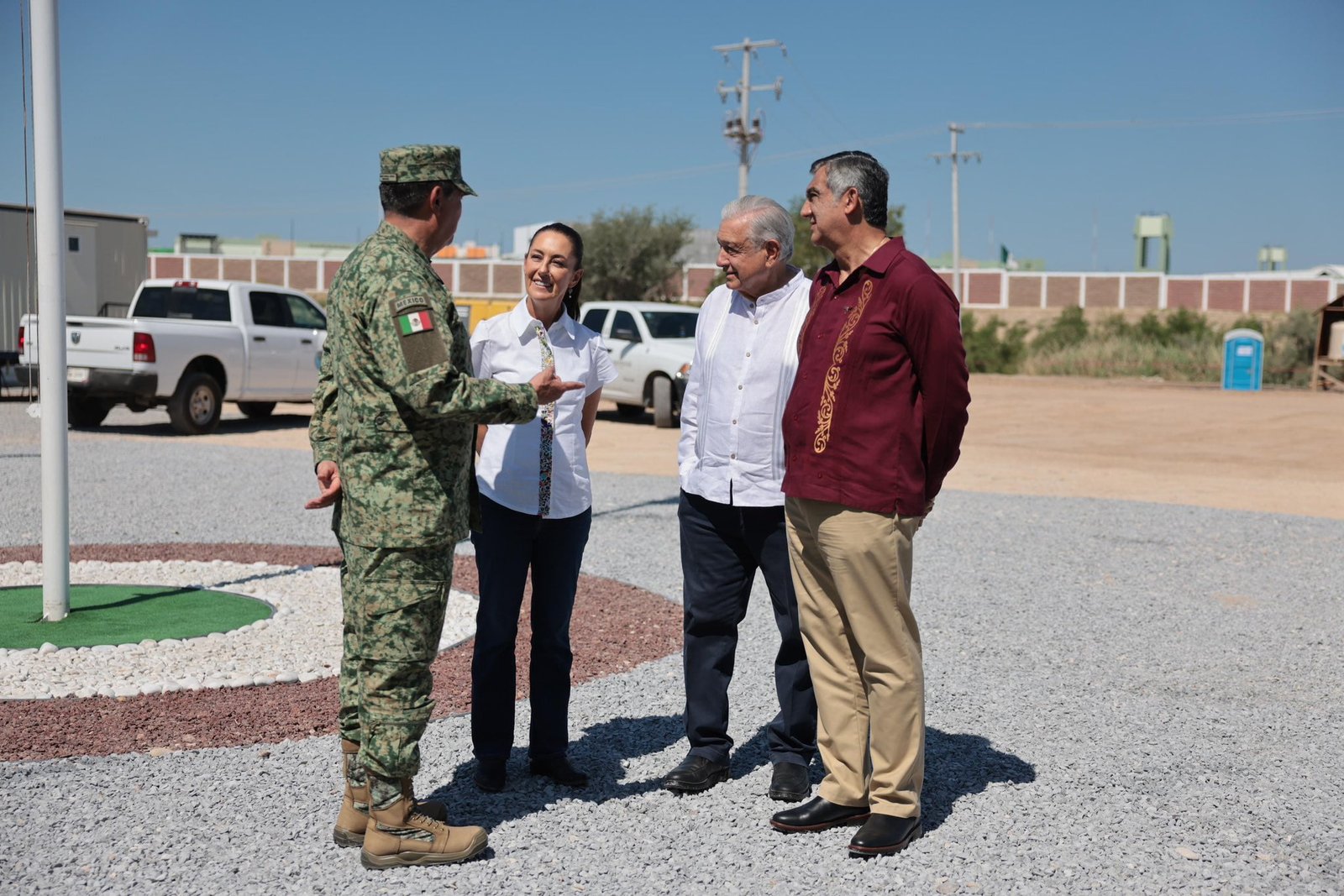 Supervisan AMLO y Claudia Sheinbaum obras de la ANAM