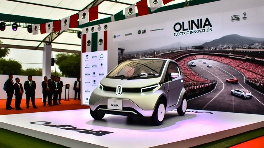 Lanzará Gobierno de México al Olinia, auto 100% eléctrico