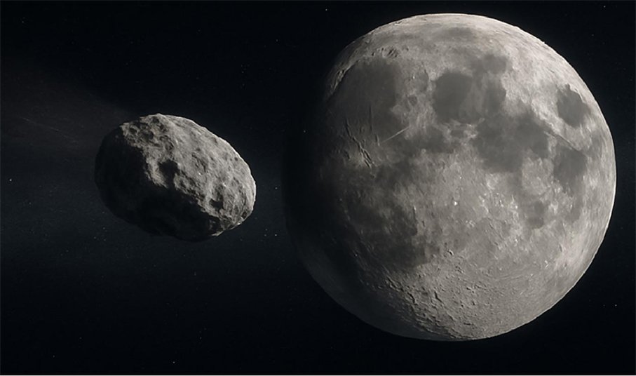 Amenaza asteroide con impactar la Luna