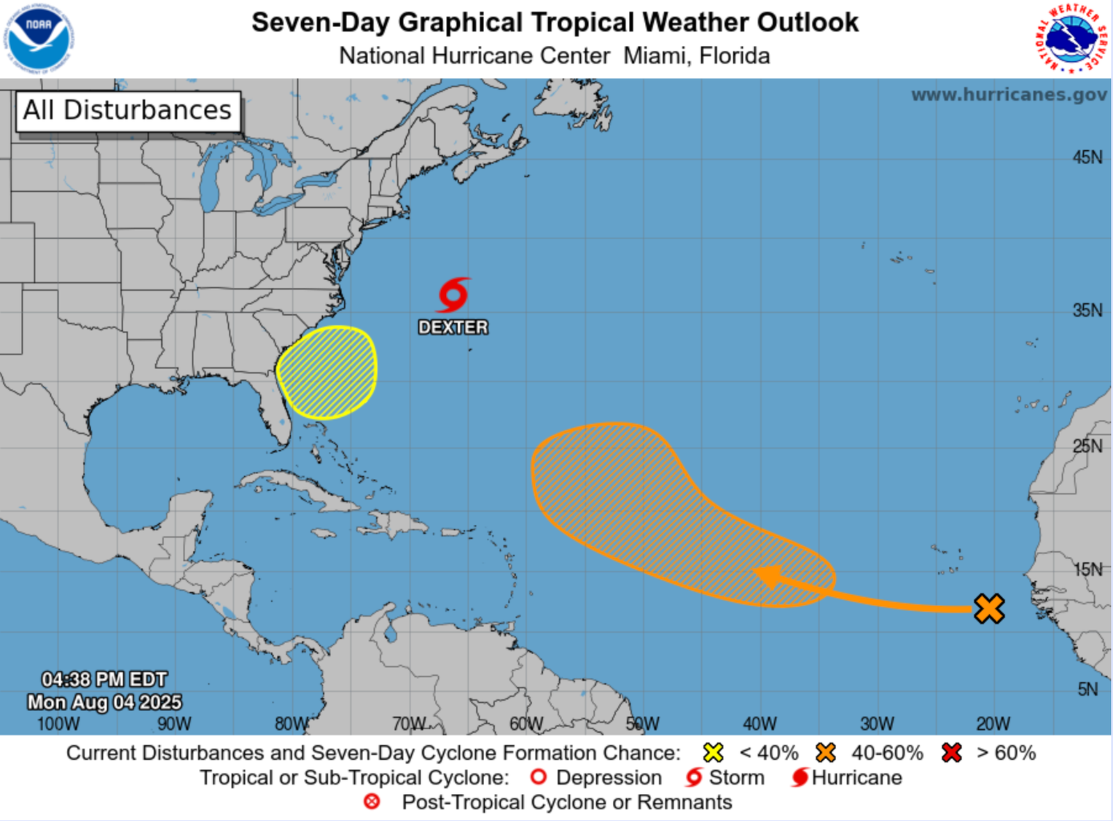 El Atlantico comienza a despertar y surge tormenta tropical